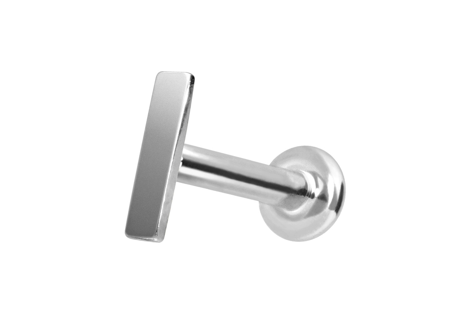 14 Karat Gold Labret Piercing mit Push Fit BALKEN